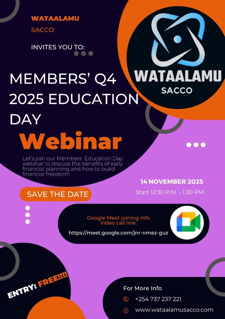 Wataalamu SACCO - Members Q4 2025 Education Day